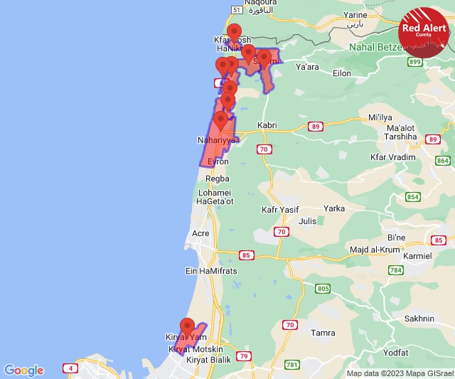 Multiple Interceptions over northern Israel