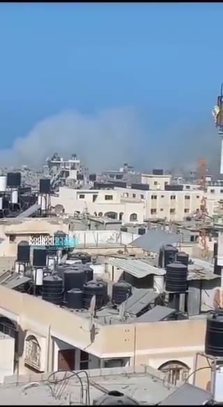 Heavy clashes are taking place between Gazan armed groups and the Israeli army around the Al-Shati camp in the northwest of Gaza
