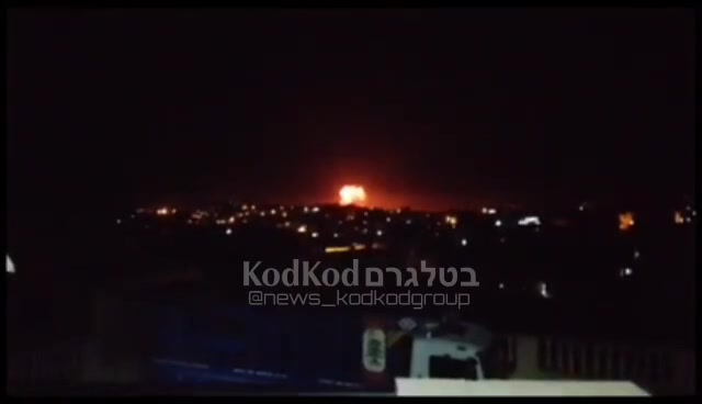 Israeli army attack in southern Lebanon a short time ago