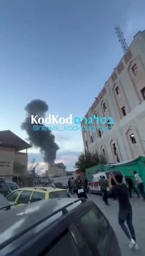Violent bombing surrounding the Indonesian Hospital a short while ago