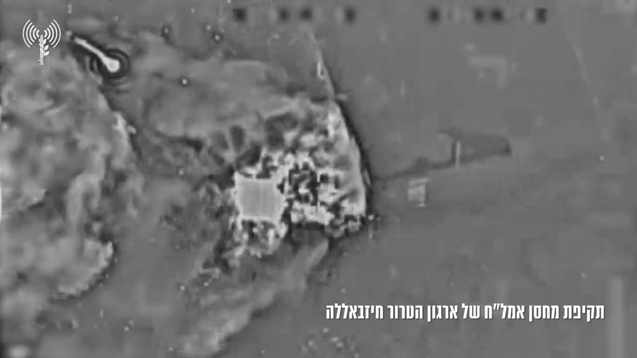 Israeli army says fighter jets and drones carried out strikes against Hezbollah sites in southern Lebanon in response to the missile, rocket, and mortar attacks on northern Israel today. Among the sites was a Hezbollah weapons depot