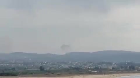 A very loud explosion was heard in Tyre. Columns of smoke rise from several locations around Tyre