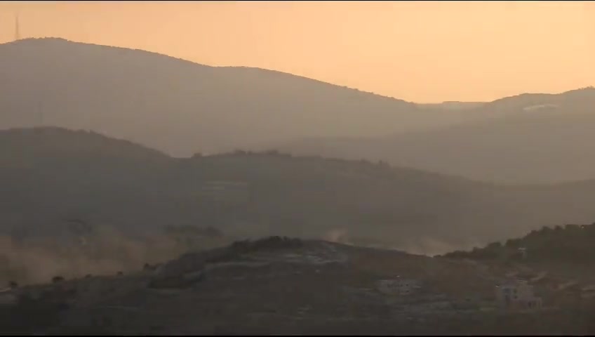 القصف إسرائيلي الهستيري على أطراف بلدة يارون في القطاع الأوسط من جنوب لبنان