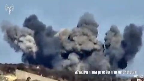 The Israeli army announced that fighter jets carried out airstrikes on Hezbollah targets in southern Lebanon
