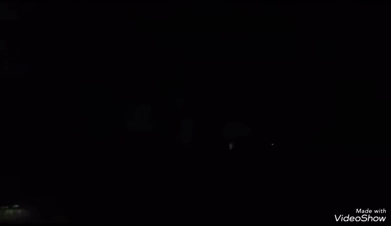 Syrian air defenses respond to Israeli strikes in the Damascus area a while ago