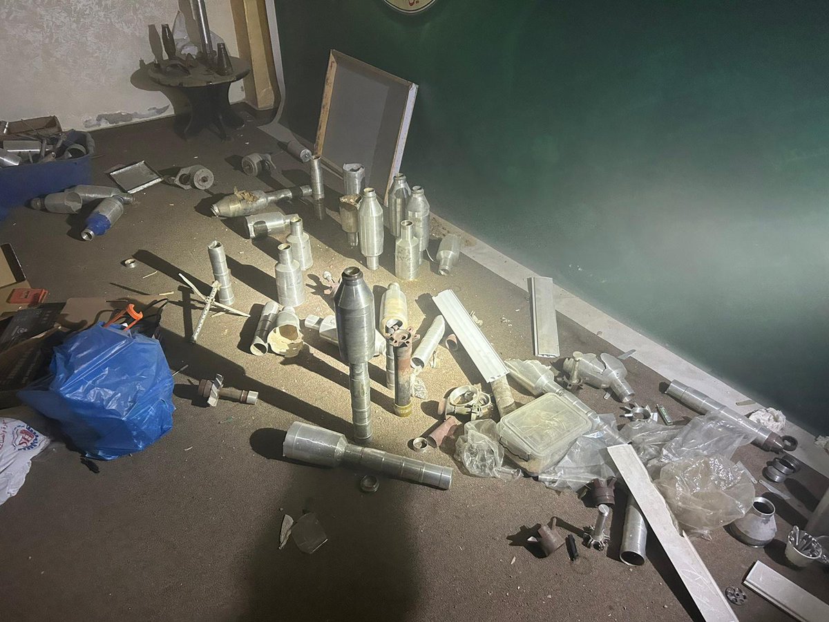 More images of the Hamas weaponry and tunnel found by Israeli army troops inside a mosque in Gaza City's Zeitoun neighborhood.The 36th Division troops also directed several airstrikes in Zeitoun against Hamas operatives, as well as located a rocket-making lab, weapons, explosive devices, a drone, and a tunnel inside a mosque in the neighborhood