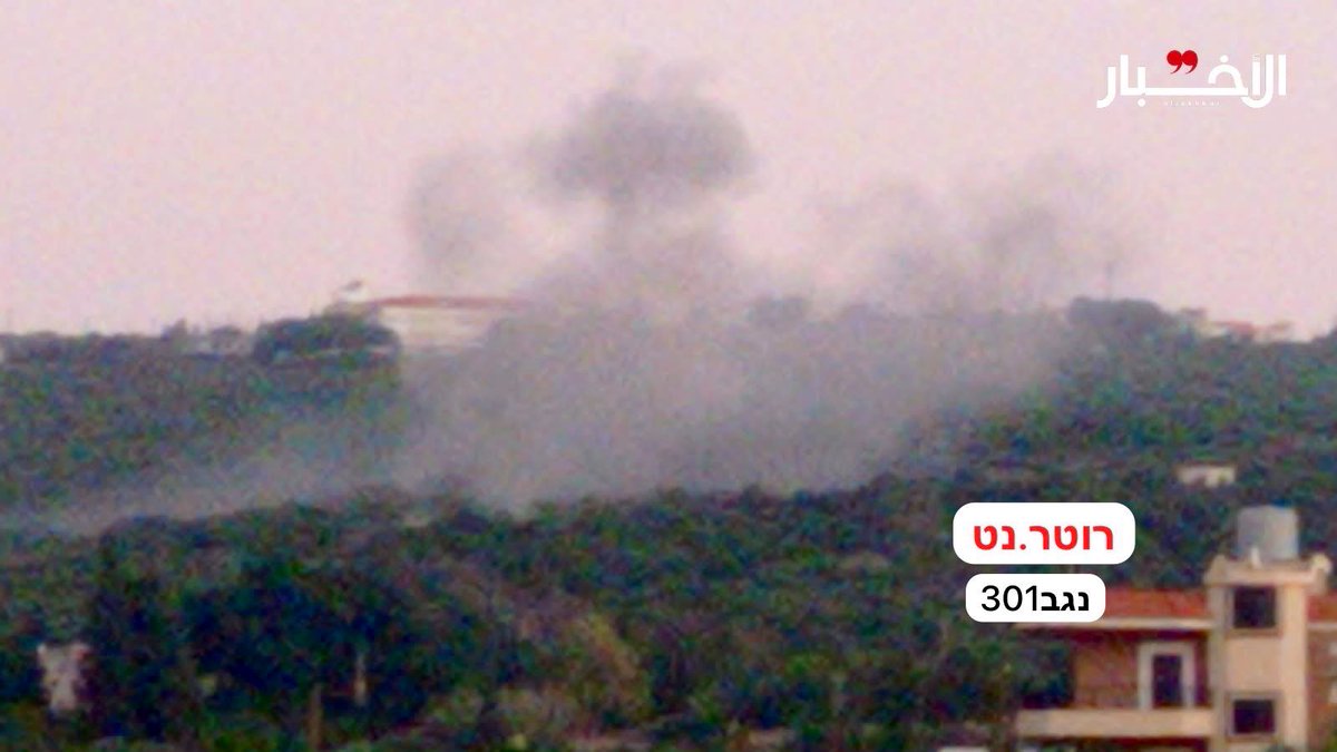 Reports of renewed Israeli army artillery fire near Naqoura in southern Lebanon