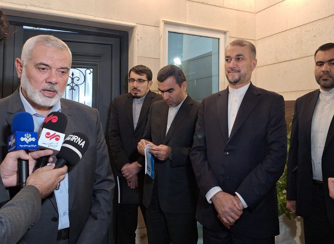 The meeting of Iran FM and Hamas leader lasted 3 hours. Ismail Haniyeh, after the meeting, said that “Israel’s crimes in killing Palestinian Lebanese people is unprecedented. Israel seeks to adopt scorched earth policy in Gaza”