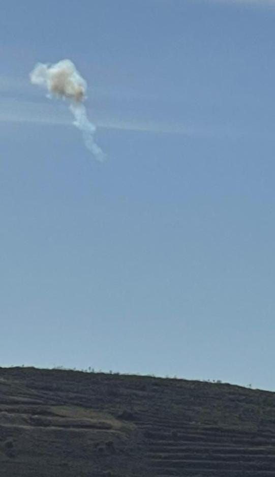 Iron Dome launches two missiles that explode in the airspace of the border area in the central sector. After activating sirens in the settlements of Doviv, Sasa'a and Matat
