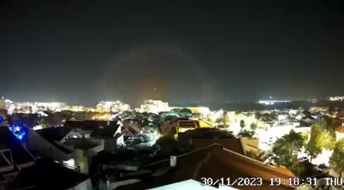 An Iron Dome Tamir interceptor was fired at an object over Netivot a short time ago