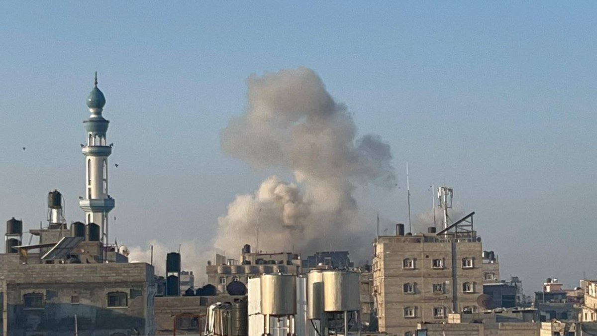 Airstrikes reported in Rafah, southern Gaza