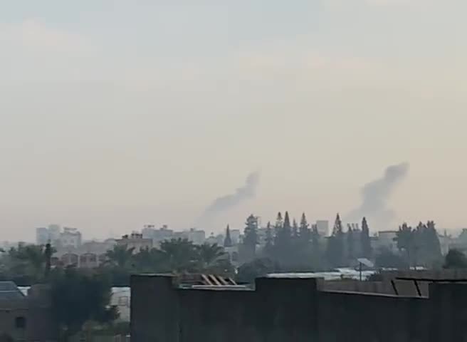 Israeli warplanes are targeting different locations in the South of Gaza