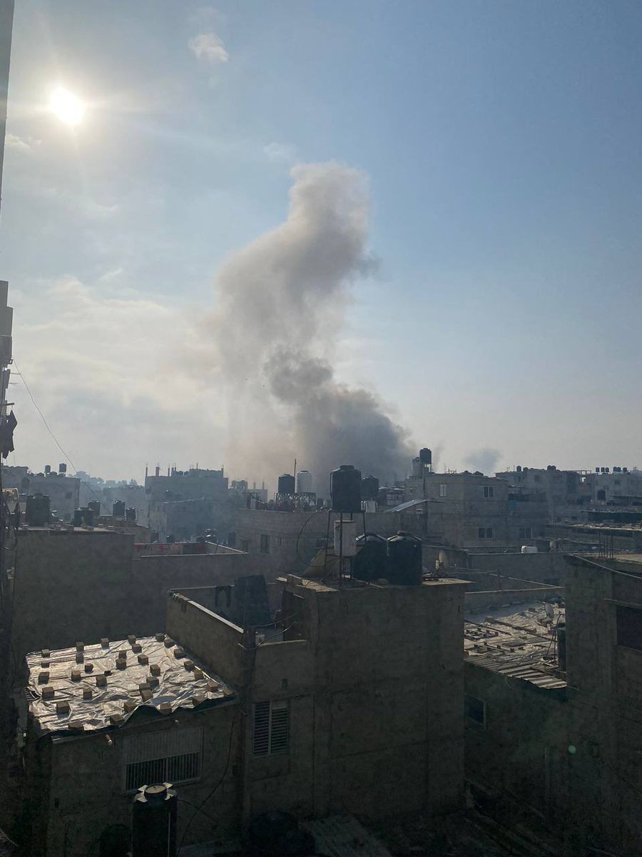 Airstrikes in Gaza this morning Gaza - Palestine and Israel news today ...