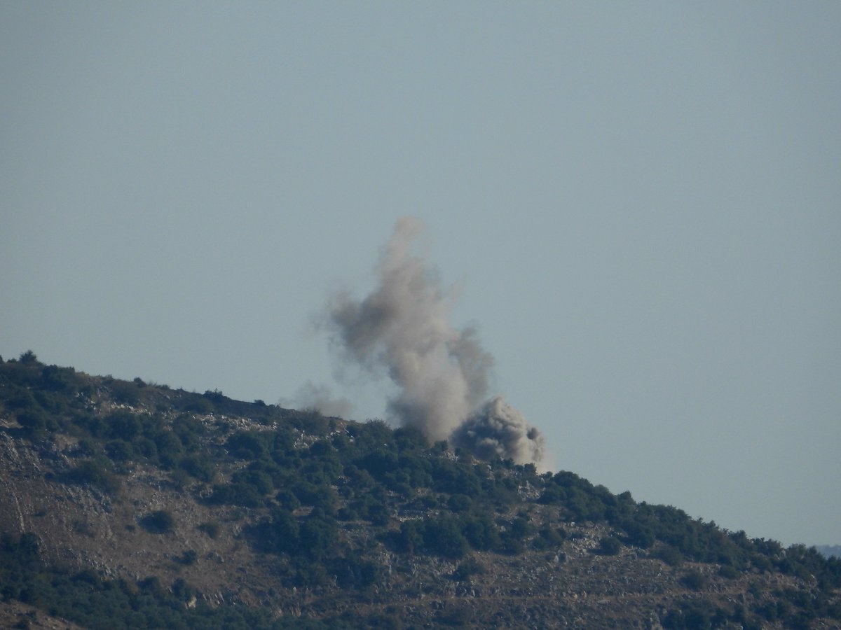 Violent Israeli bombardment targets the outskirts of Kafar Shuba, Al-Habbariyeh, and Shebaa