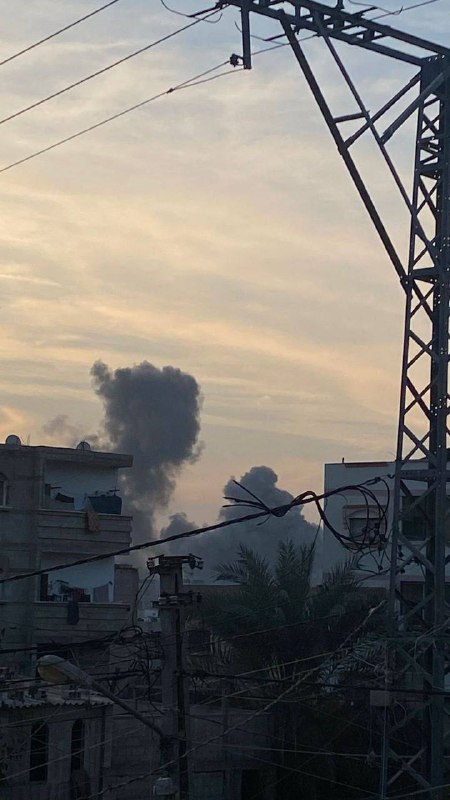 Israeli army strikes in Rafah Gaza