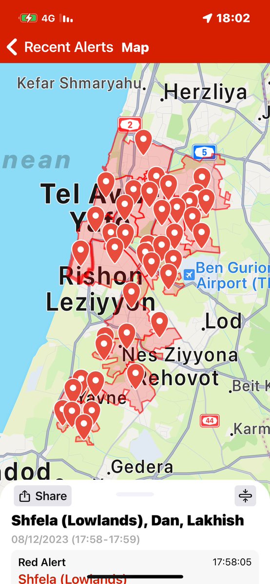 Another set of siren over central Israel