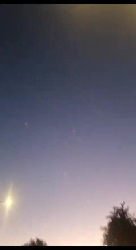 Iron Dome interceptions over Ashdod following a rocket barrage from the Gaza Strip