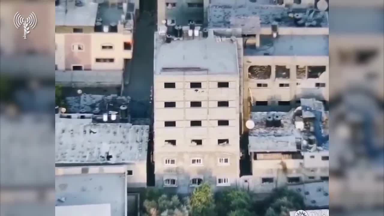 Footage released by the Israeli army shows a strike by an attack helicopter on a Hamas sniper in the Gaza Strip, after being identified by the Border Defense Corps' 414th Combat Intelligence Collection unit