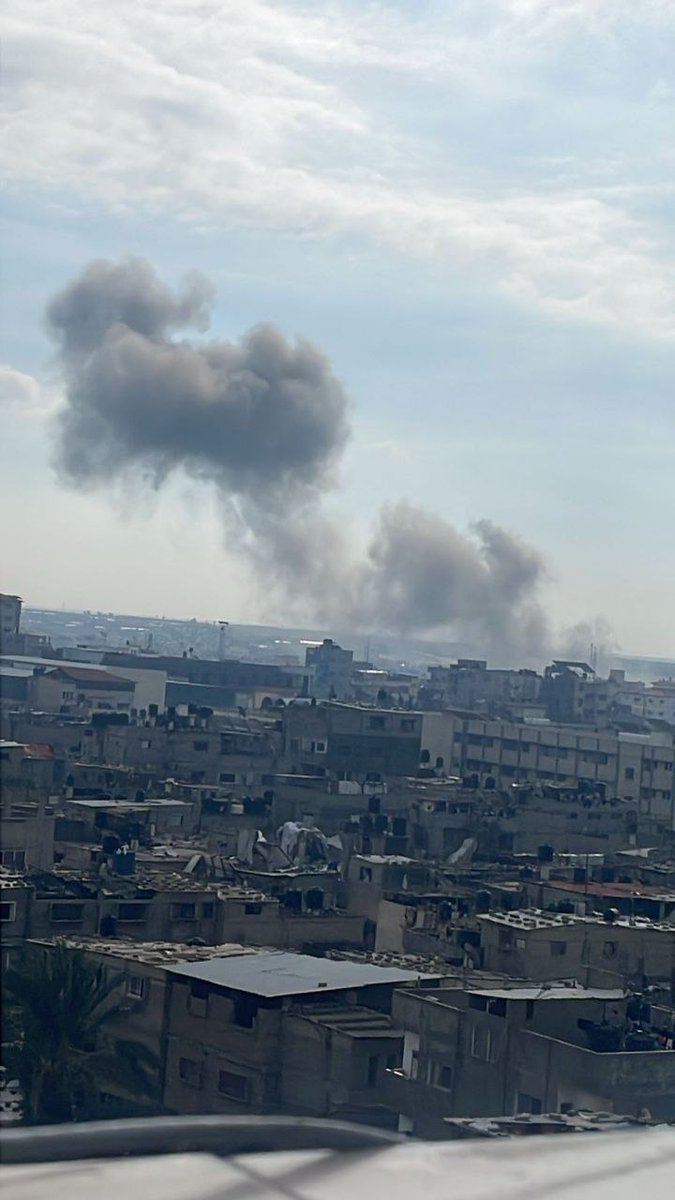 Airstrike on Barazil area, Rafah, southern Gaza