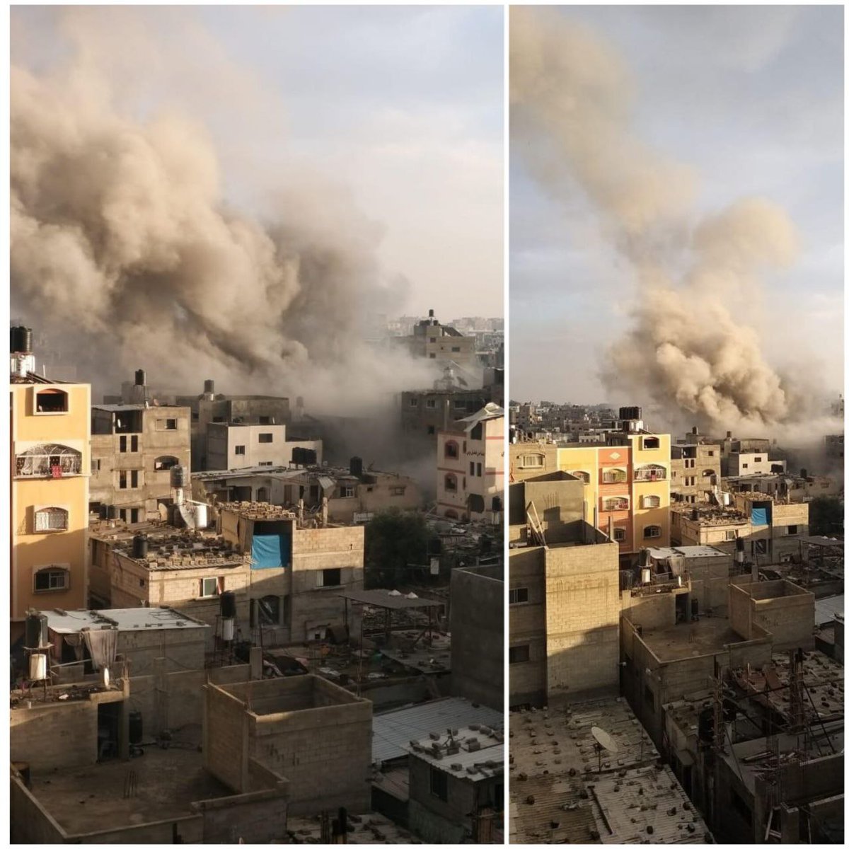 Bombing a house in Jabalia refugee camp, north of the Gaza Strip