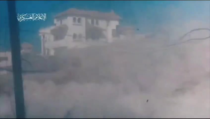 Hamas publishes video attempting to demonstrate a hit on a Merkava tank, but in fact demonstrates the active protection system working perfectly