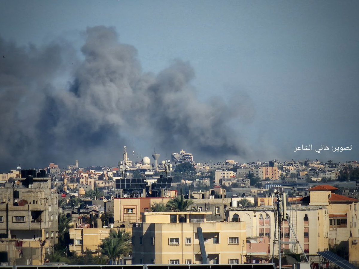 Several airstrikes on Maam area, east of Khan Younis, southern Gaza