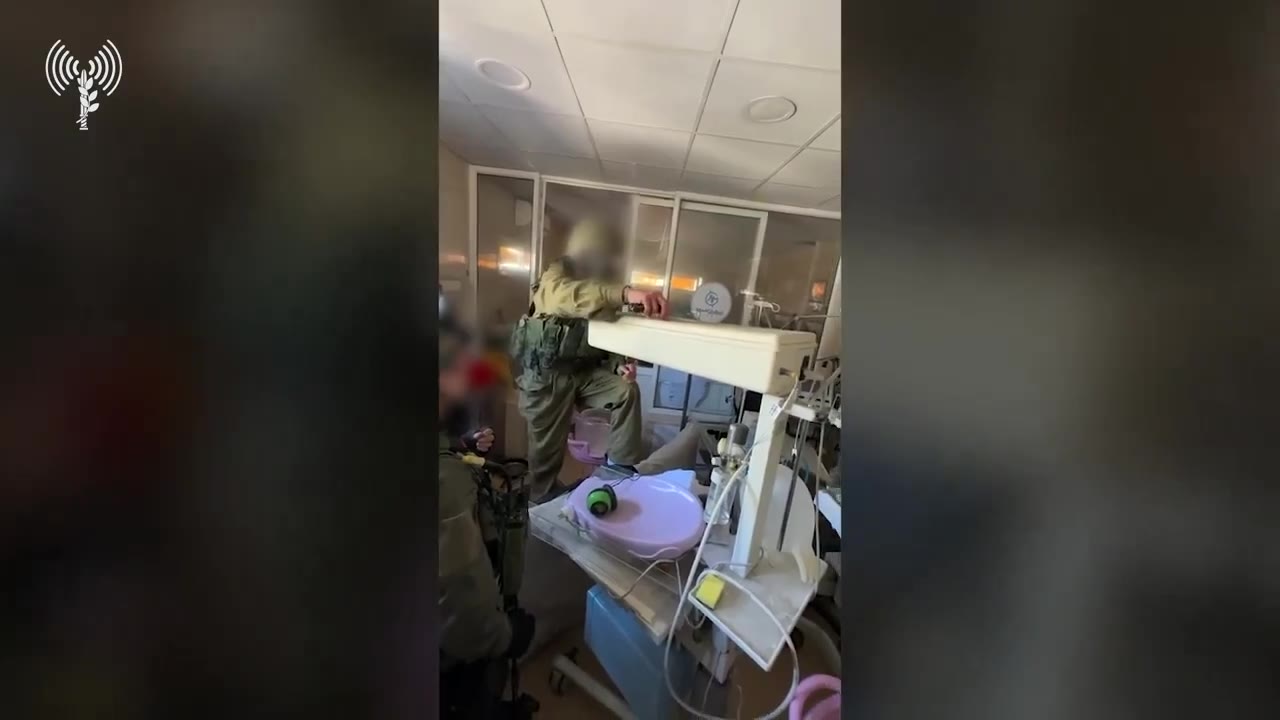 Israeli army says it found concealed weapons within the baby ward of Kamal al-Adwan Hospital (northern Gaza), specifically in the incubators meant for the care of premature infants