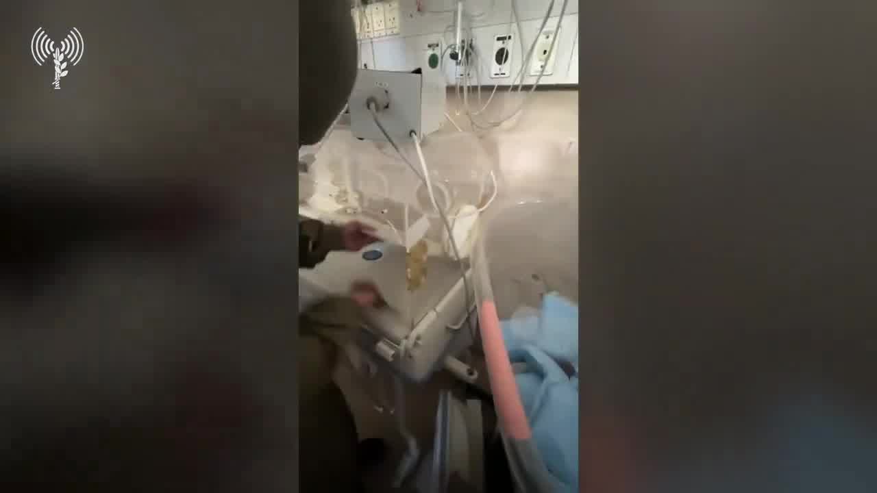 Israeli army says it found concealed weapons within the baby ward of Kamal al-Adwan Hospital (northern Gaza), specifically in the incubators meant for the care of premature infants