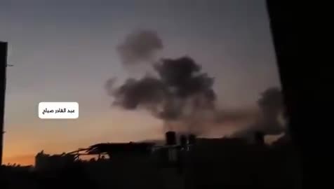 Morning airstrikes in Jabaliya, northern Gaza