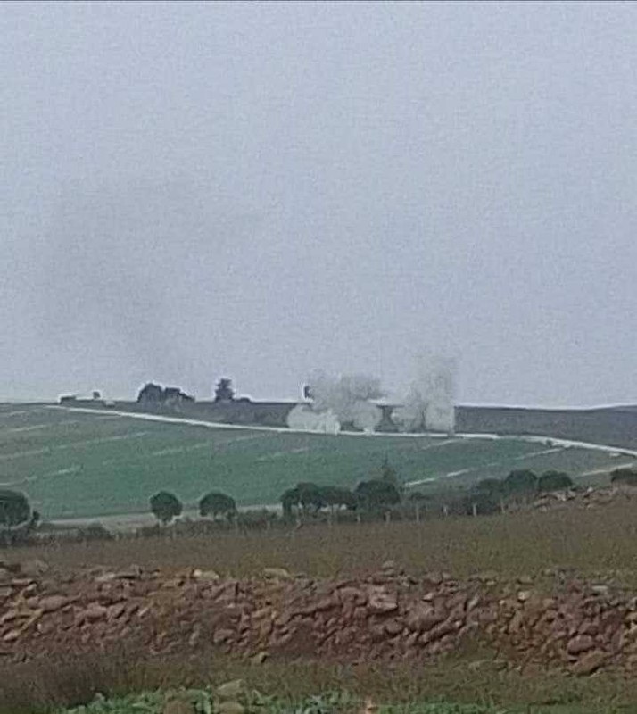Israeli army artillery fire towards Mazraat Sarda