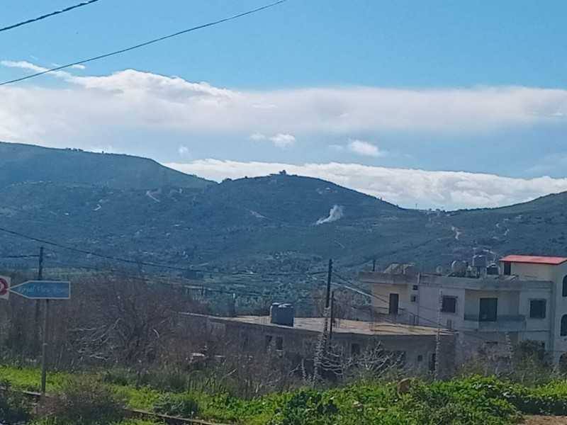 Israeli army artillery towards Kafrkila and Addaiseh