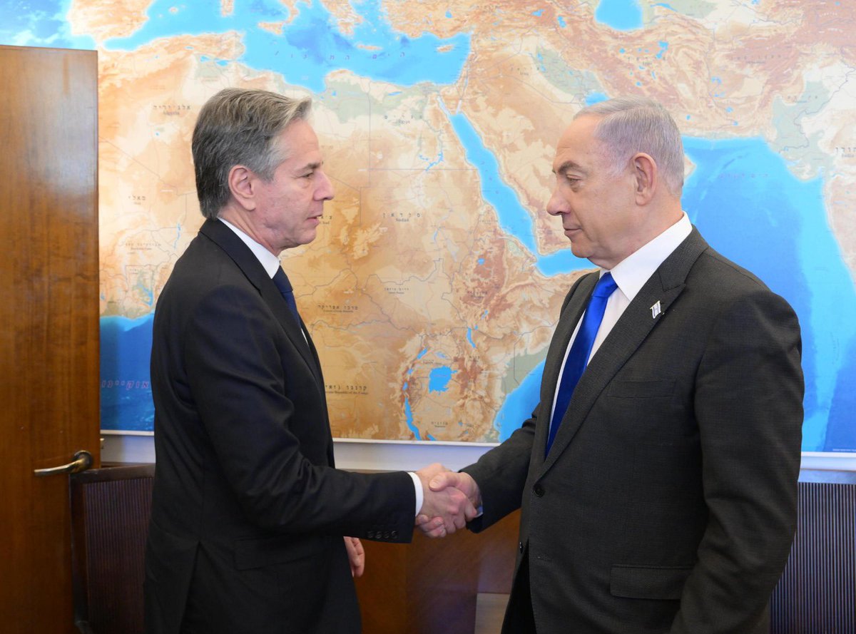 Blinken holds in-depth discussions with Israel’s top security officials following long meeting with Netanyahunn - Amos Ben Gershom / L.A.M