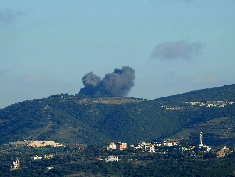 Also Israeli army air strikes in Ayta Ash Shab