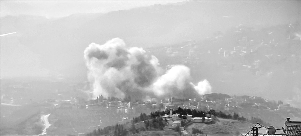 الطيران الحربي المعادي يشنّ غارة جوية بالصواريخ استهدفت بلدة كفركلا