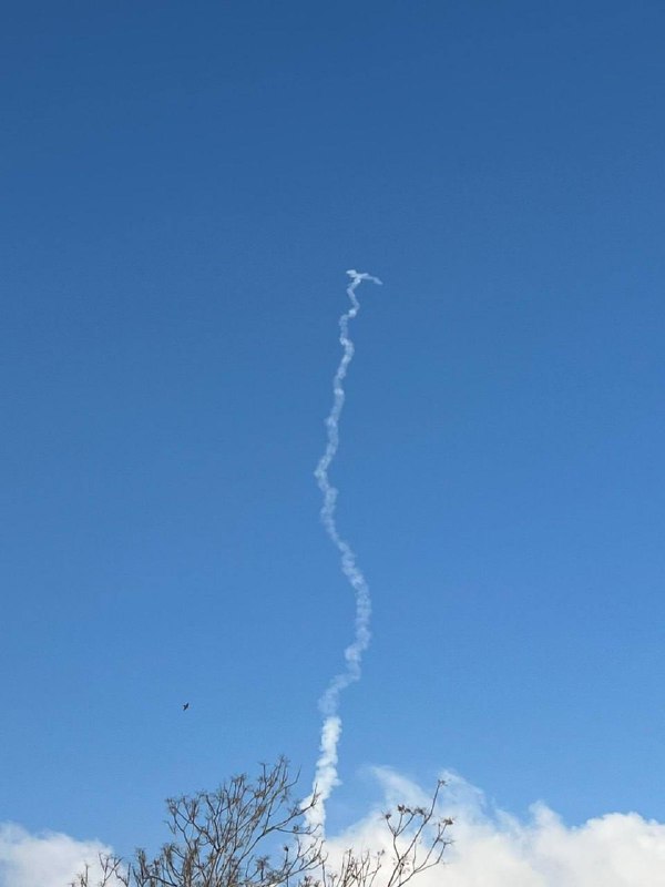 Interceptor launch over Tzfat, an explosion was heard, detailed being checked