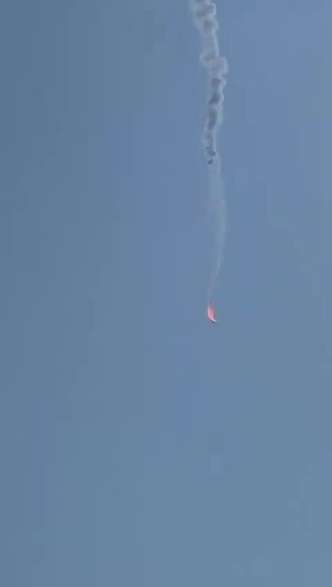 At (09:20) in the morning of Monday, February 26, 2024, Hezbollah Air Defense shot down a large Israeli Hormuz 450 drone with a surface-to-air missile over the Iqlim al-Tuffah area, and it was seen falling 