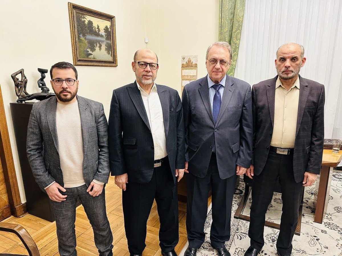 Hamas says it's delegation met with deputy foreign minister Mikhail Bogdanov in Moscow on Friday evening