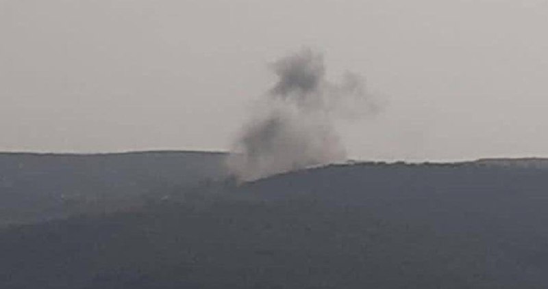 Israeli army air strike near Ramya