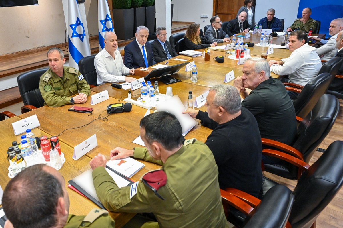 Israel's war cabinet convened earlier today at the Israeli army HQ in Tel Aviv, amid ongoing hostage deal negotiations with Hamas