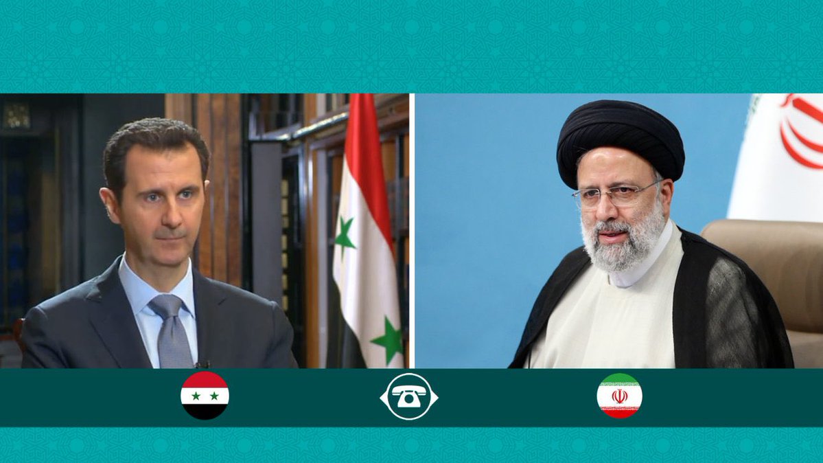 Iran President Raisi had a phone call with Syria President Al-Assad, saying that Israel and its supporters will certainly be punished for the attack on Iranian consulate in Damascus