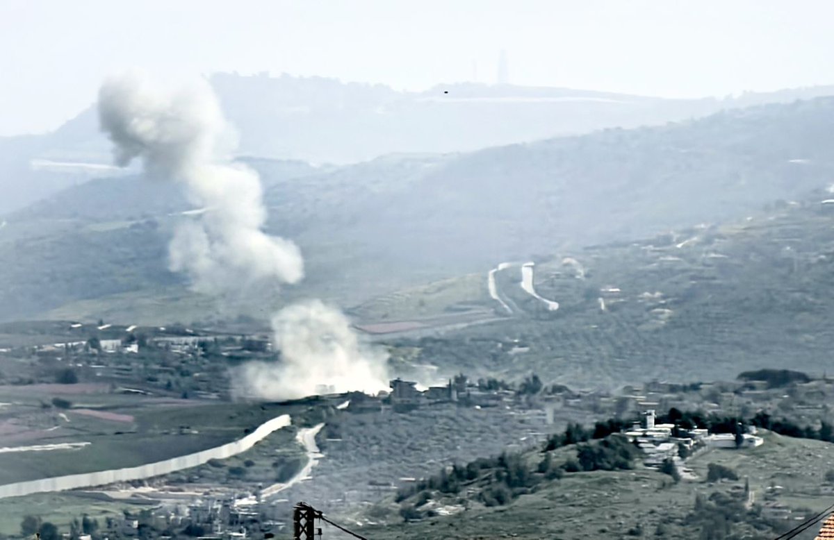Israeli warplanes launch a missile raid targeting the town of Kafr Kila