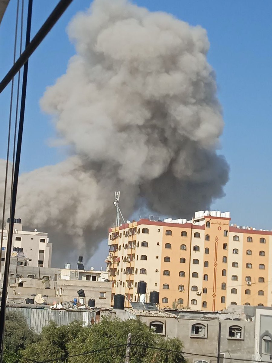 Continued aerial and artillery bombardment and shooting from marches in the towns of Al-Mughraqa, Al-Zahraa, and the new camp north of Al-Nuseirat in the central Gaza Strip.
