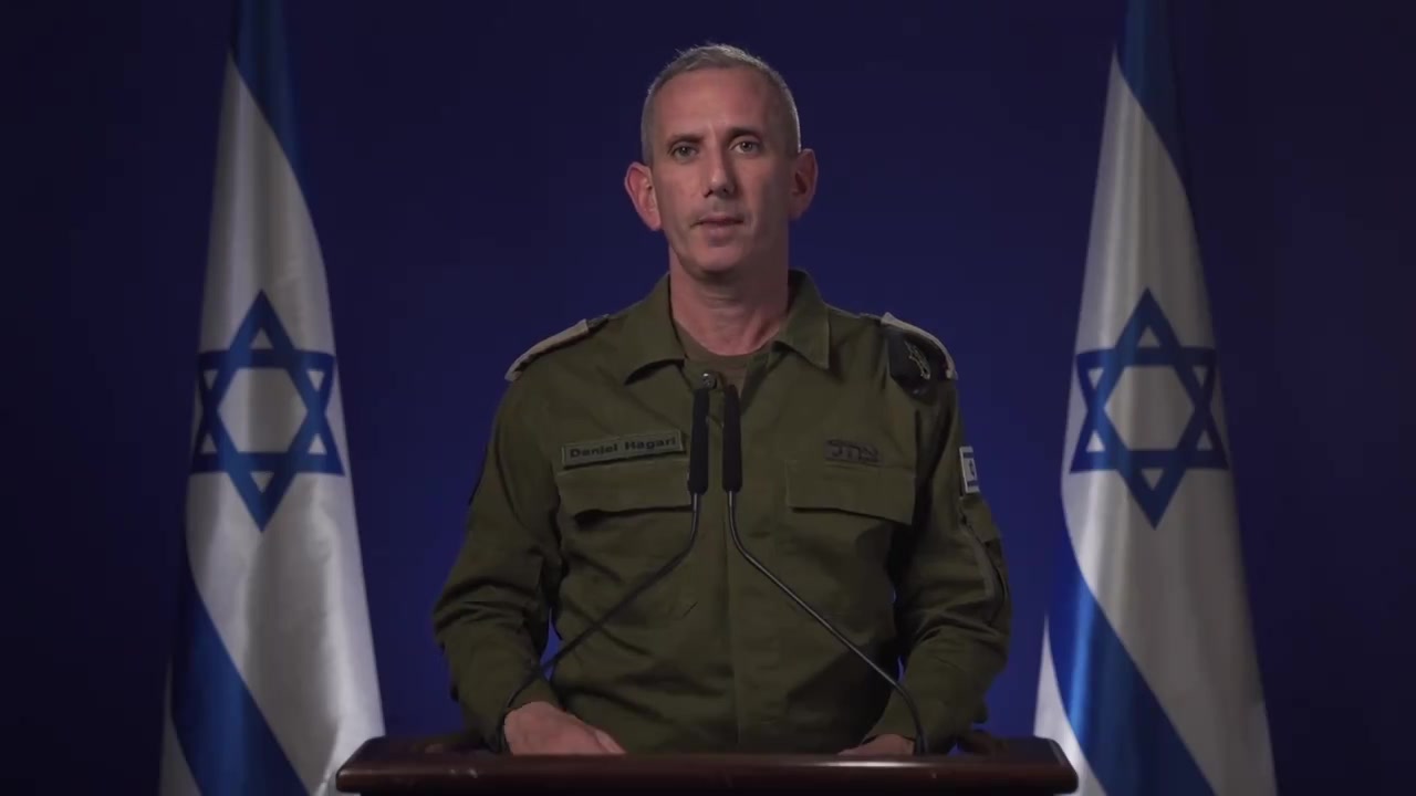 Israeli army Spokesman Rear Adm. Daniel Hagari in an English-language video statement says the amount of aid entering the Gaza Strip will continue to scale-up in the coming days, as the military gears up for an offensive in the southern city of Rafah and as it faces international pressure over the humanitarian situation in the Palestinian enclave