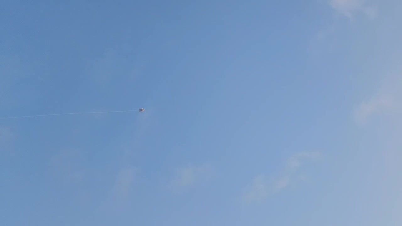 Iron Dome seen intercepting a rocket over the Sderot area a short while ago.