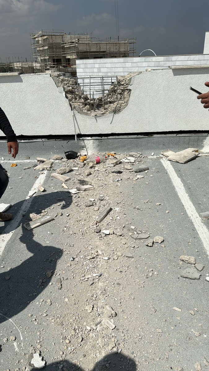 One of the rockets launched from the Gaza Strip at Sderot a short while ago struck an unoccupied building, the municipality says. The Israeli army says the Iron Dome downed two rockets fired at the city. Damage is caused in the strike, but there are no injuries