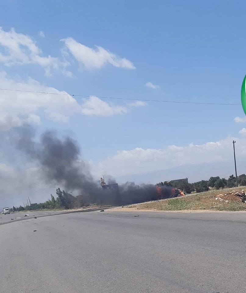 Israeli airstrikes in area of Qusseir, South-West of Homs. This is a targeted assassination (2 cars destroyed).  Area was already bombed few days ago