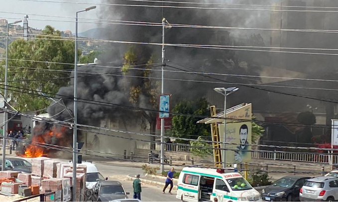 Israeli drone targeted a motorcycle near a hospital in Bint Jbeil, southern Lebanon