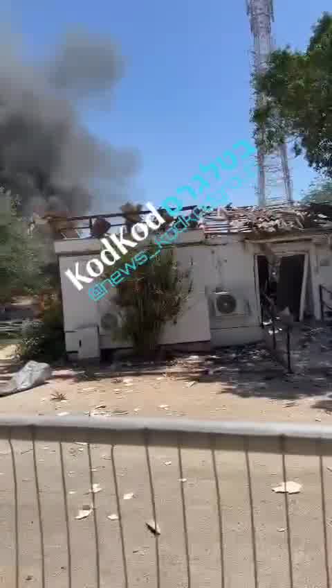 Damage caused by the Burkan impacts in Kiryat Shmona