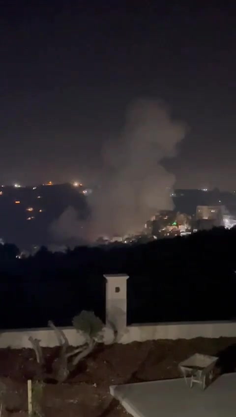 Israeli army air strike in Jouaiyya