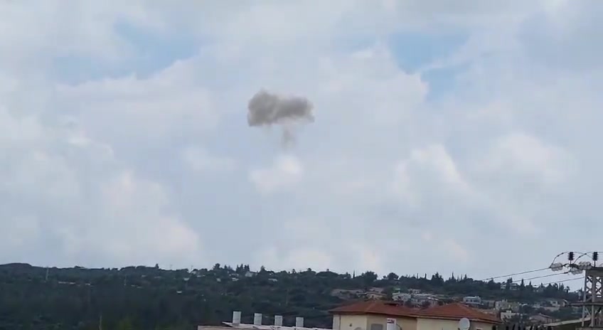 A target was intercepted in the area of Karmiel, where is a factory of the weapons company of Rafael is located